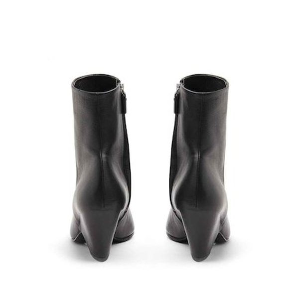 Vic Matie Black Leather Ankle Boots with Shell-Sha - Picture 6 of 7